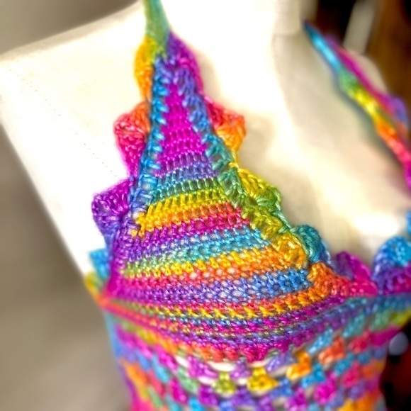 RAINBOW FESTIVAL OR SWIM TOP - Picture 6 of 9